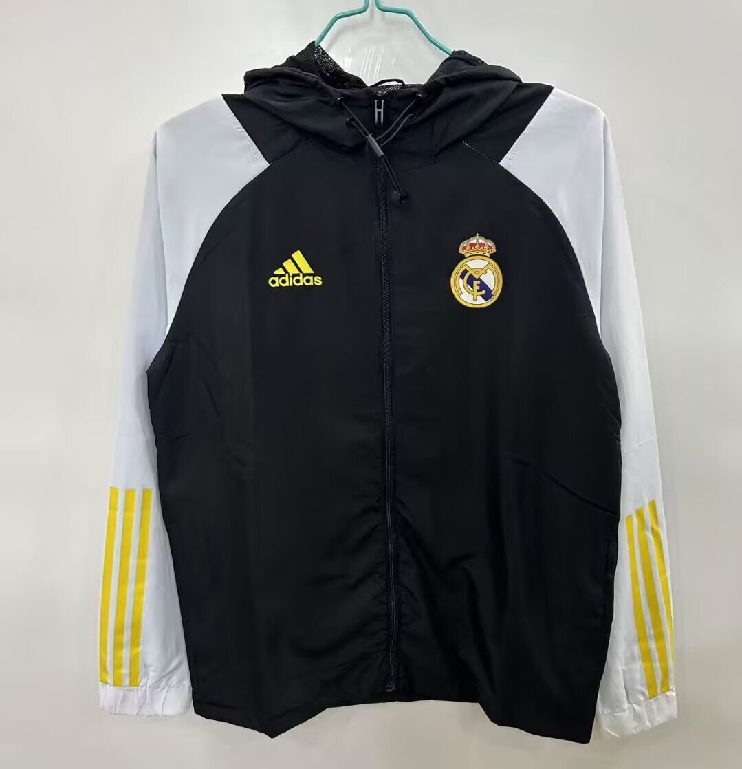 AAA Quality Real Madrid 25/26 Wind Coat - Black/White